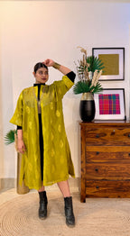 Aranya Gold Chanderi Silk Overlay