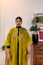 Aranya Gold Chanderi Silk Overlay