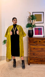 Aranya Gold Chanderi Silk Overlay