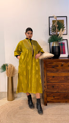 Aranya Gold Chanderi Silk Overlay