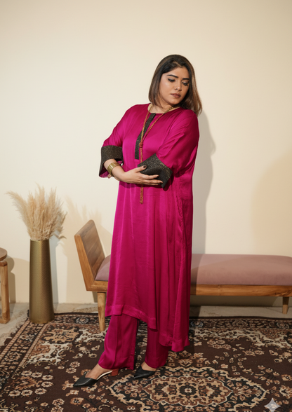 Rangika Noor Modal Silk Kurta Set